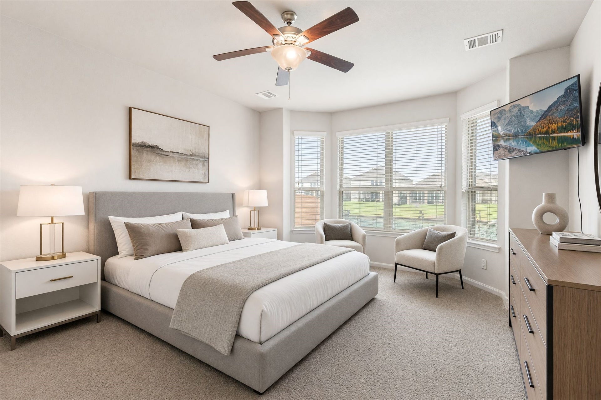 24030 Cannon Anello Court, Katy, TX 77493 Virtually Staged Primary bedroom.