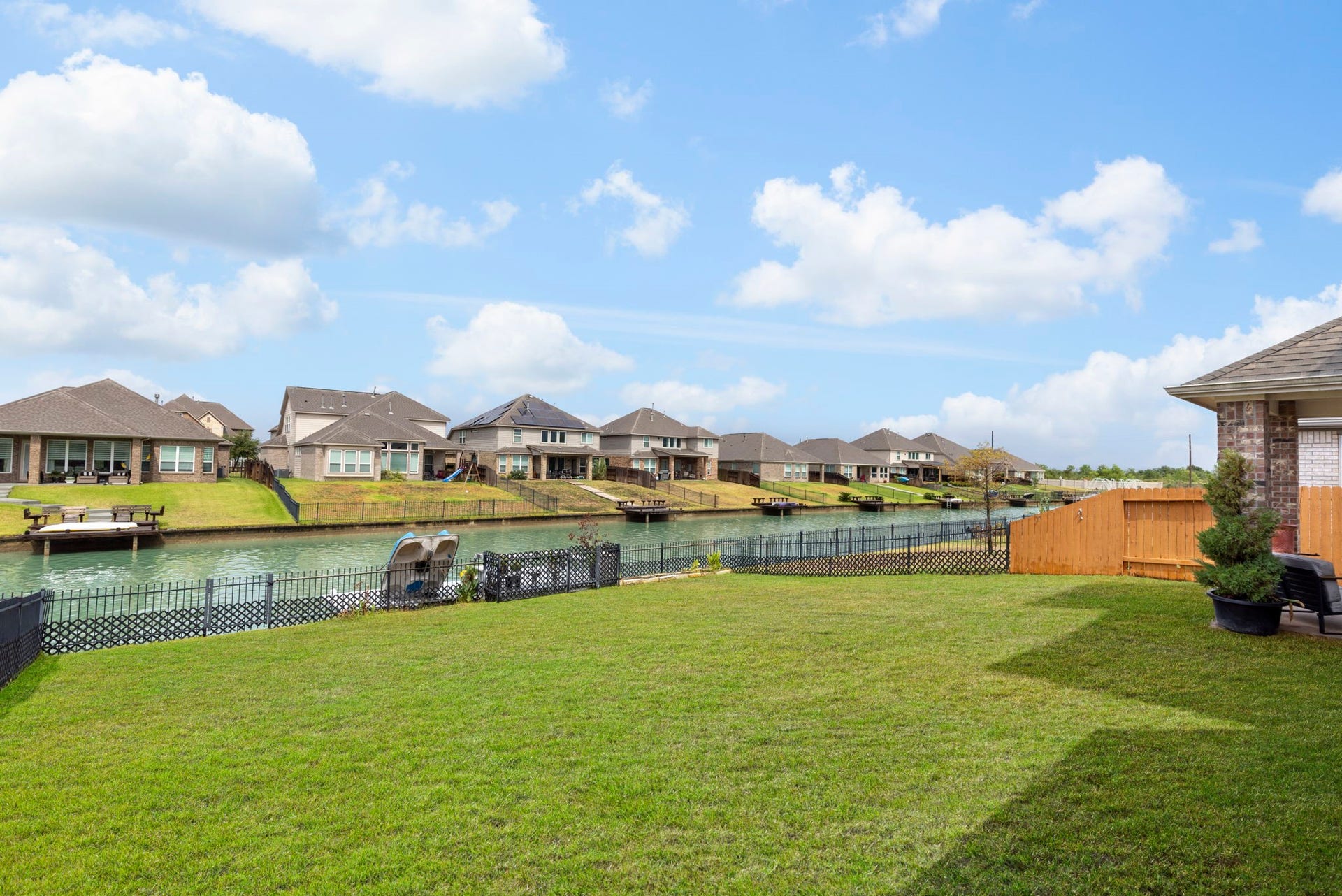 24030 Cannon Anello Court, Katy, TX 77493 The backyard is fully fenced for peace of mind!
