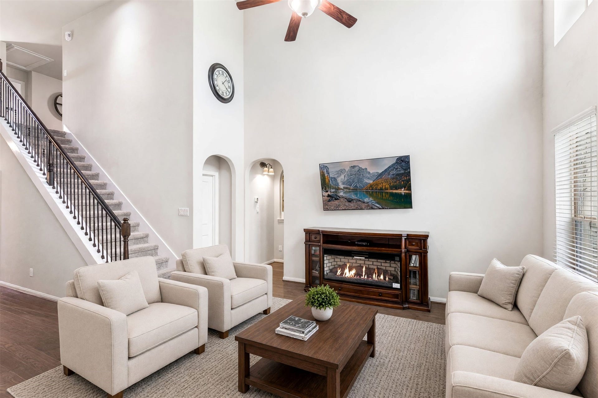 24030 Cannon Anello Court, Katy, TX 77493 Virtually Staged Living room.