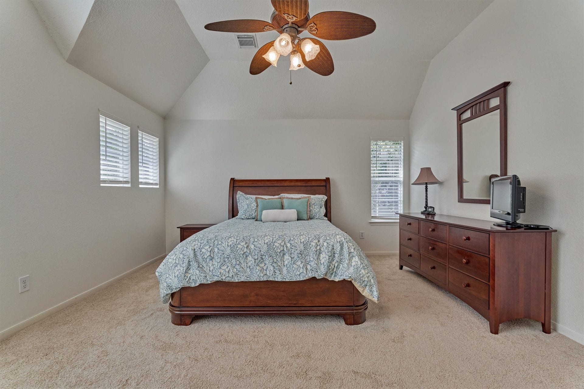 Generously sized owner's suite offers plenty of room for larger bedroom furniture, allowing you to create your perfect personal retreat!