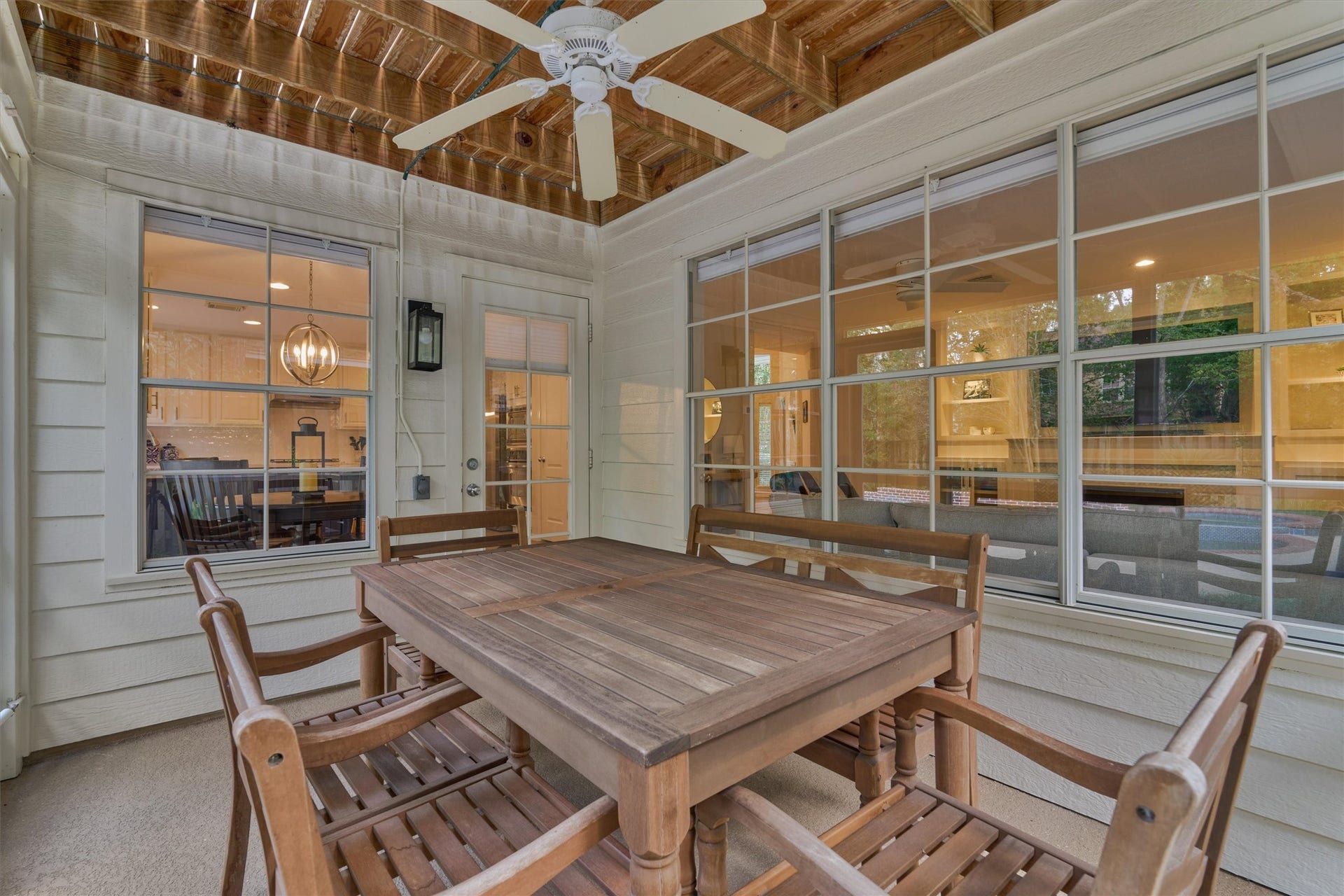 Whether sipping your morning coffee or gathering with family and friends, you'll love the comfort and convenience of this inviting screened-in patio!