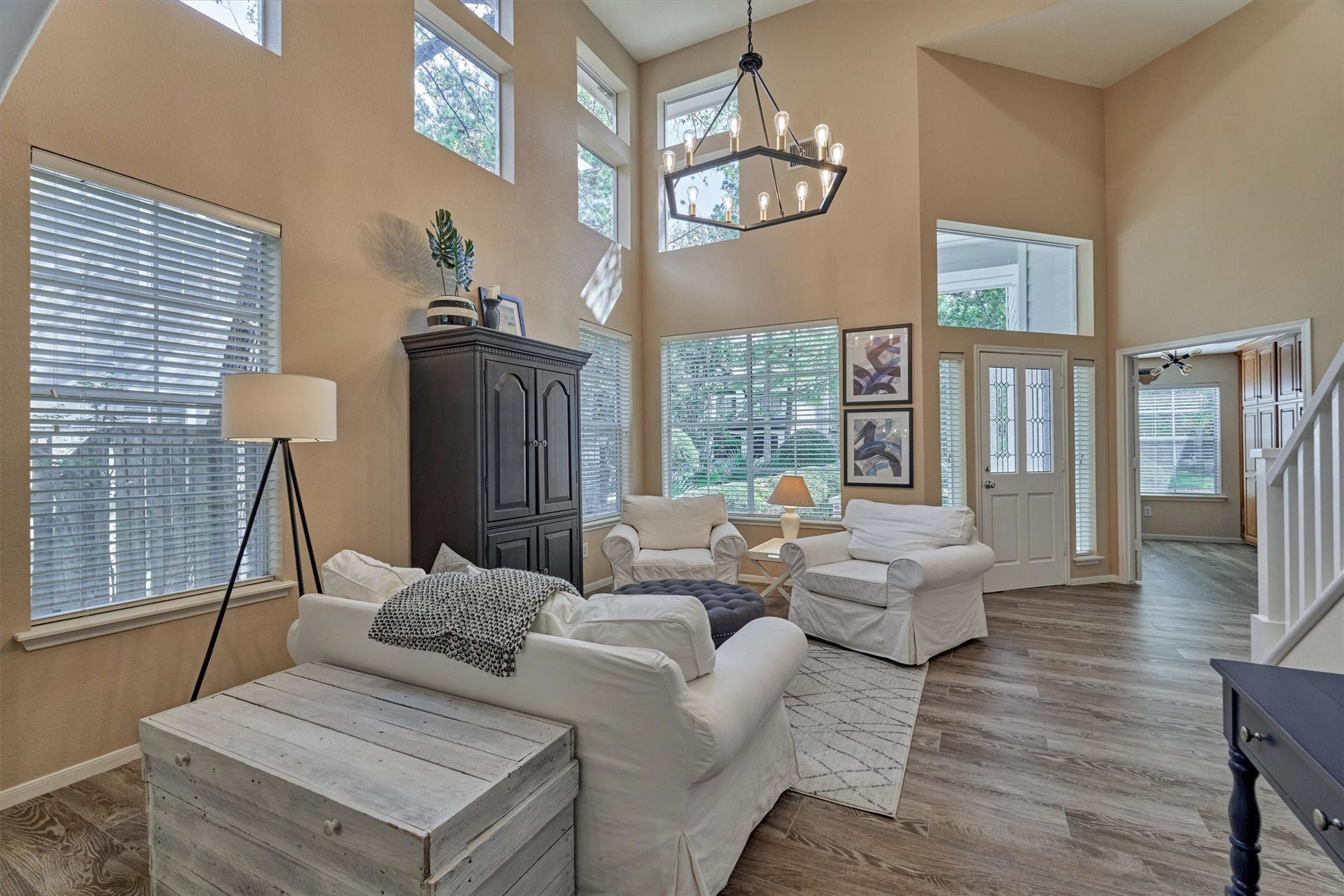 This versatile living room offers endless possibilities to create a space that perfectly suits your lifestyle!