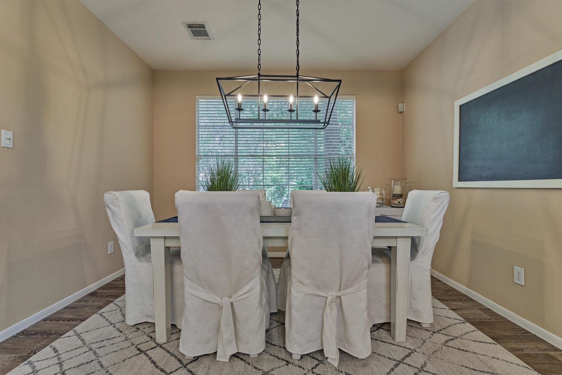 With plenty of room for your favorite dining furniture, this formal dining room is ready for your personal touch!