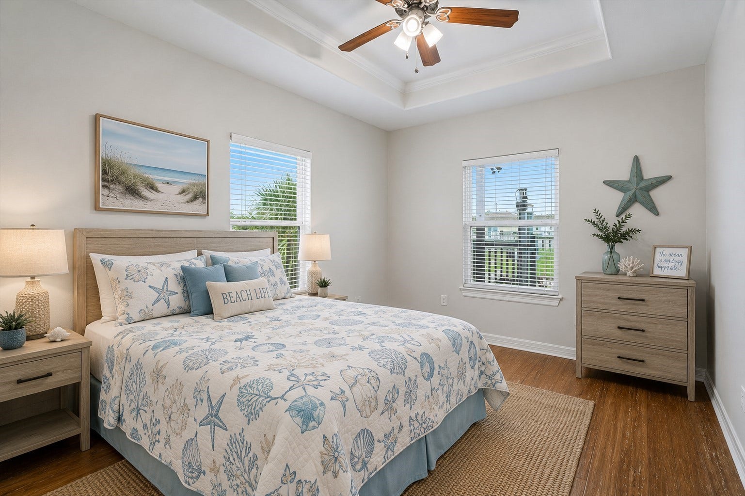 437 Pompano Street, Bayou Vista, TX 77563 Guest bedroom virutally staged