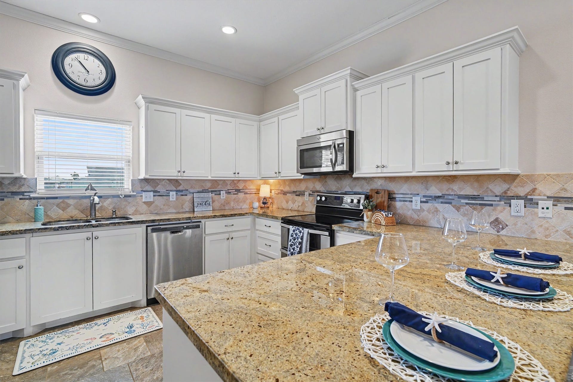 437 Pompano Street, Bayou Vista, TX 77563 Whether youre enjoying a quiet morning coffee or hosting a lively gathering, this kitchen is sure to be the centerpiece of your new coastal lifestyle