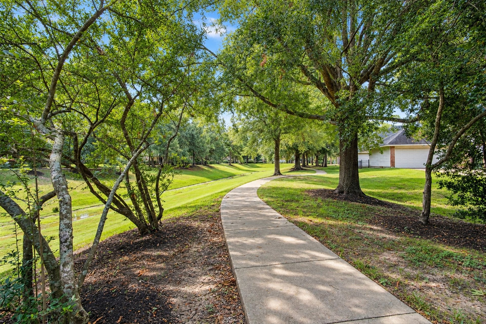 11707 River Vine Court, Tomball, TX 77377 Walking trail right next to the house