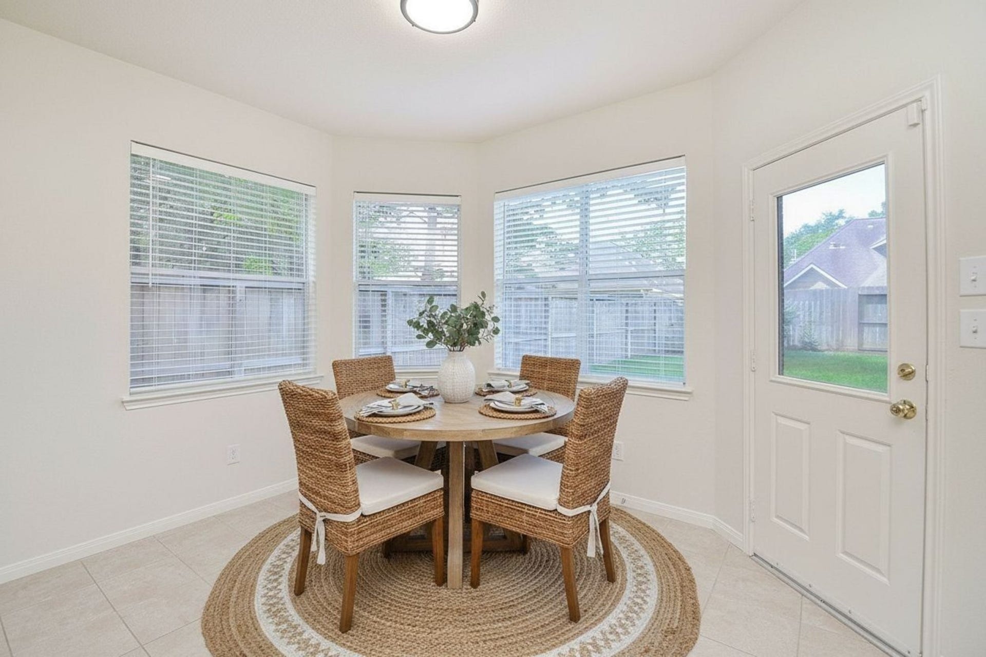 4746 Autumn Orchard Lane, Katy, TX 77494 Start your day in a cozy, inviting breakfast nook enhanced with virtual staging.