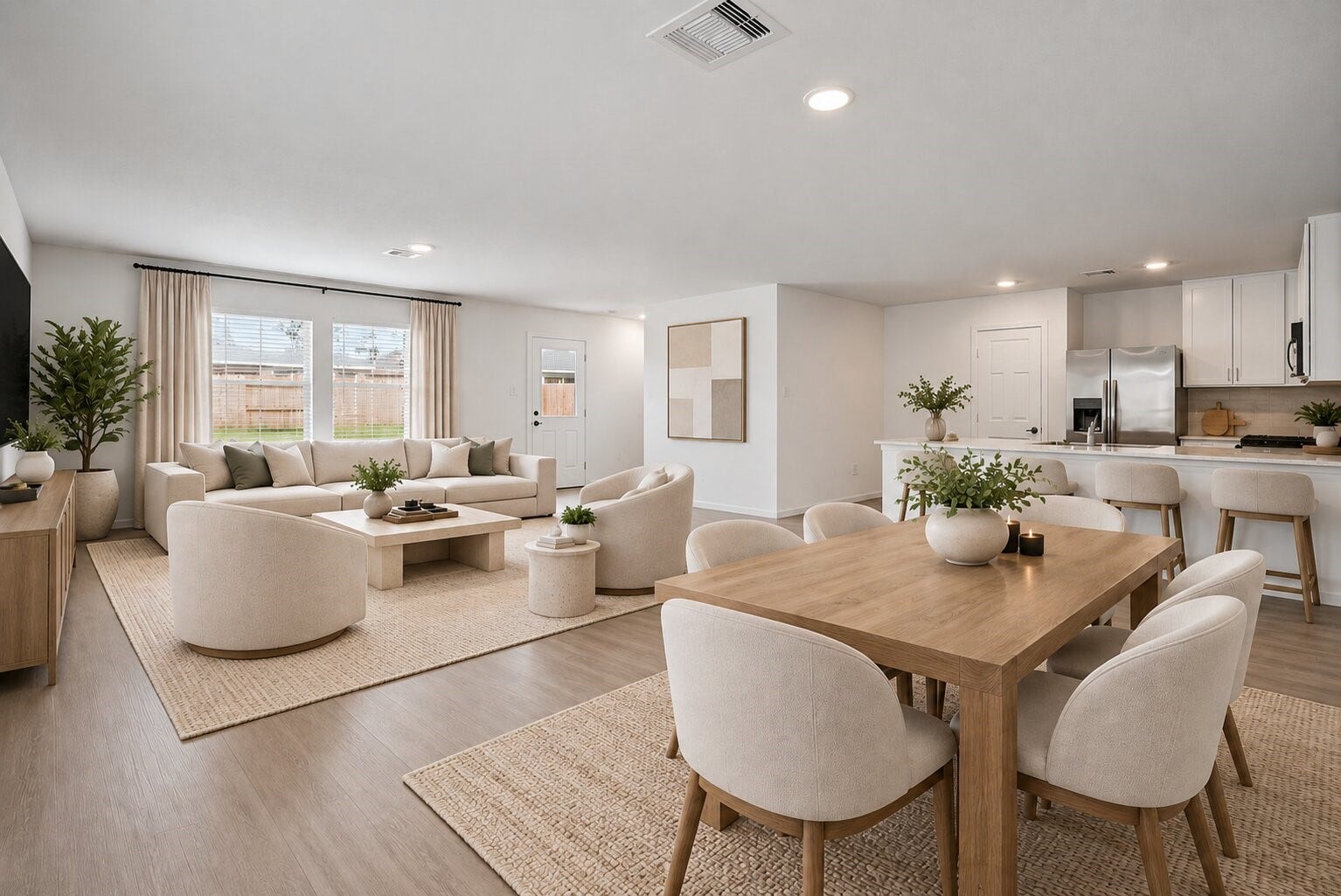 1718 Primrose Pointe Drive, Crosby, TX 77532 **Virtually Staged** Everyday living feels effortless with an open layout that keeps the kitchen, dining, and living areas connected while still offering plenty of room to spread out.