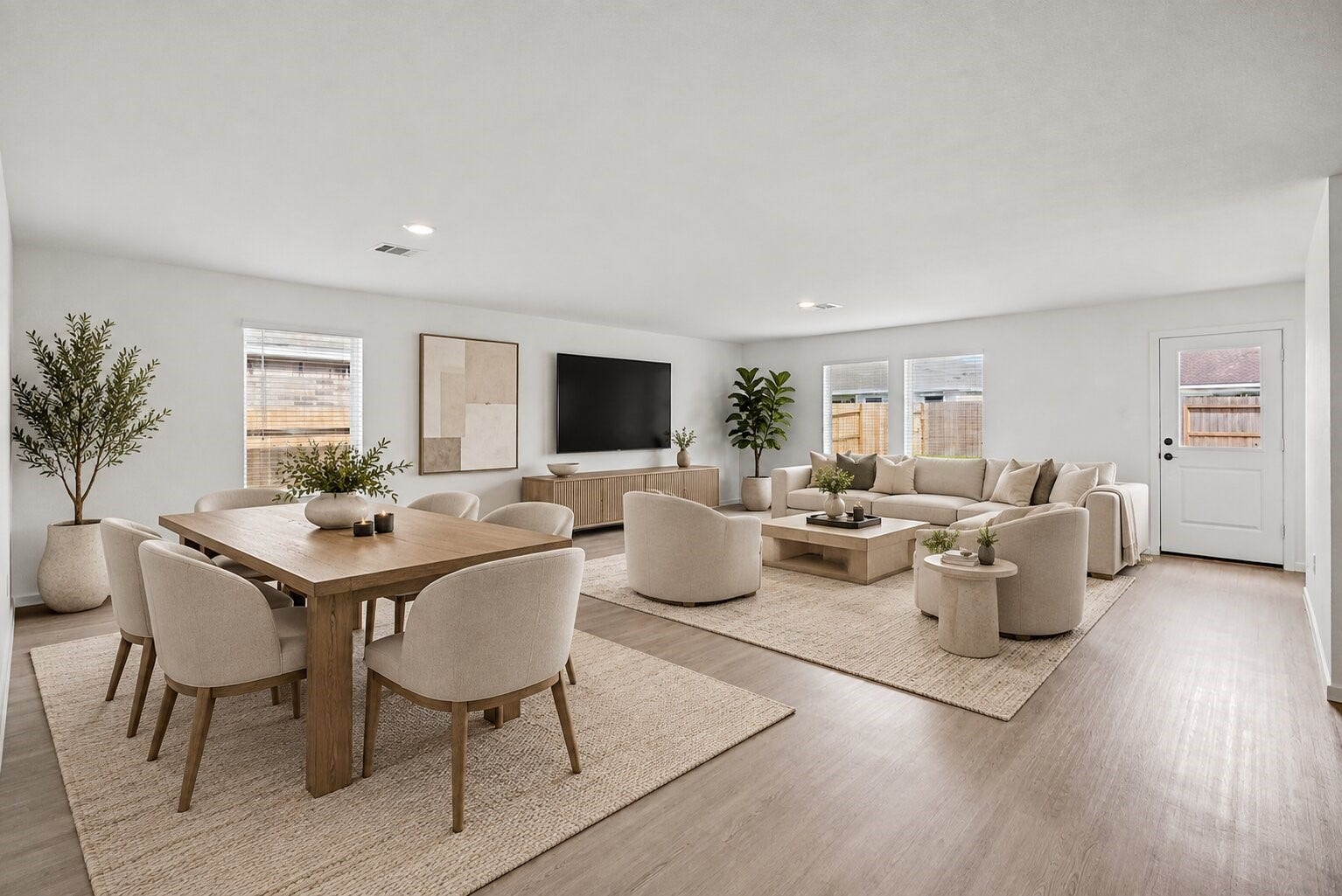 1718 Primrose Pointe Drive, Crosby, TX 77532 **Virtually Staged**Imagine making this open living and dining space your own. Roomy, light-filled, and designed for everything from relaxed evenings to dinners with friends.