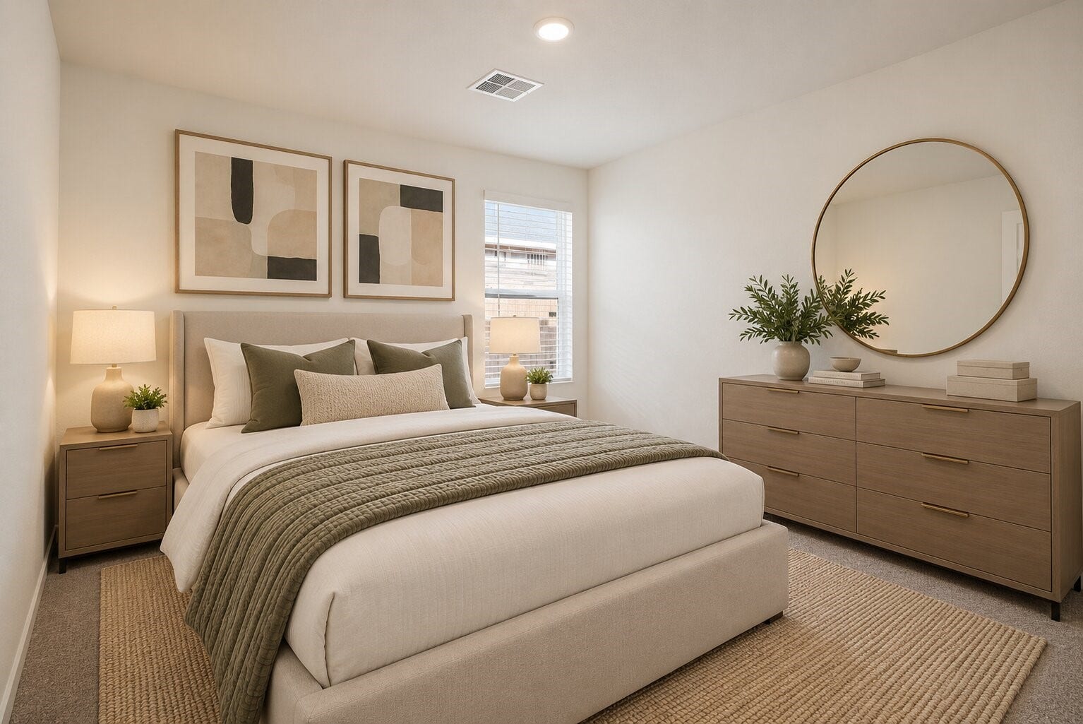 1718 Primrose Pointe Drive, Crosby, TX 77532 **Virtually Staged** A peaceful retreat at the end of the day, this generously sized primary bedroom offers plenty of room to create a comfortable, relaxing space of your own.