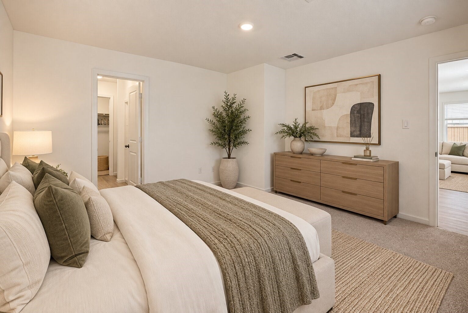 1718 Primrose Pointe Drive, Crosby, TX 77532 **Virtually Staged** A comfortable and versatile bedroom ready to become exactly what you need. Whether thats a restful retreat, guest room, or personalized space.