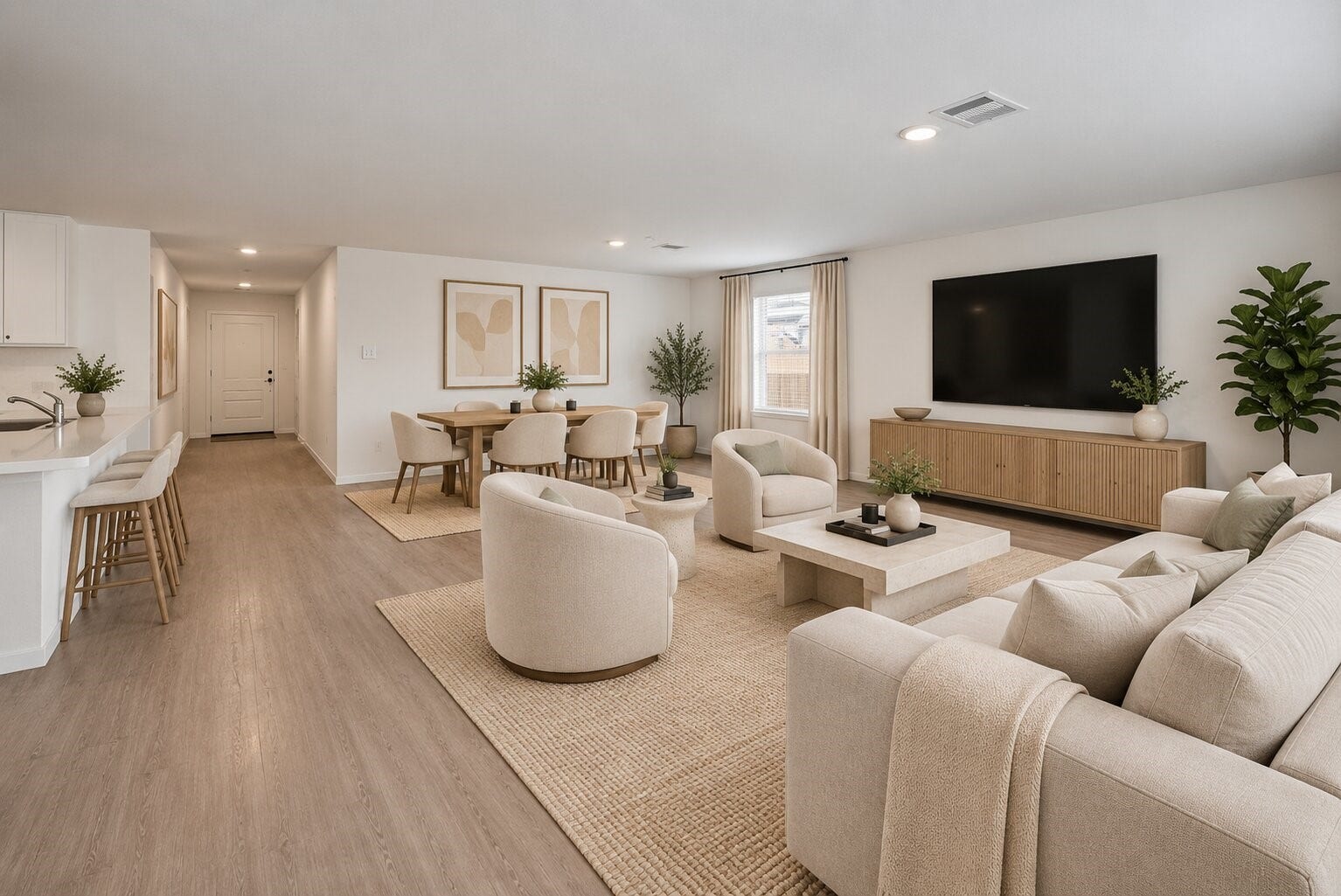 1718 Primrose Pointe Drive, Crosby, TX 77532 **Virtually Staged** Spacious, versatile, and easy to envision as home. This open-concept layout offers plenty of possibilities for comfortable living, dining, and entertaining.