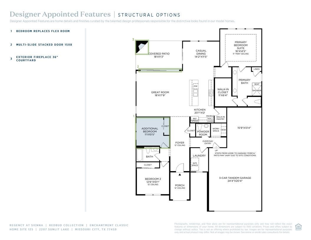 2207 Sunlit Lake Drive, Missouri City, TX 77459 Floor plan
