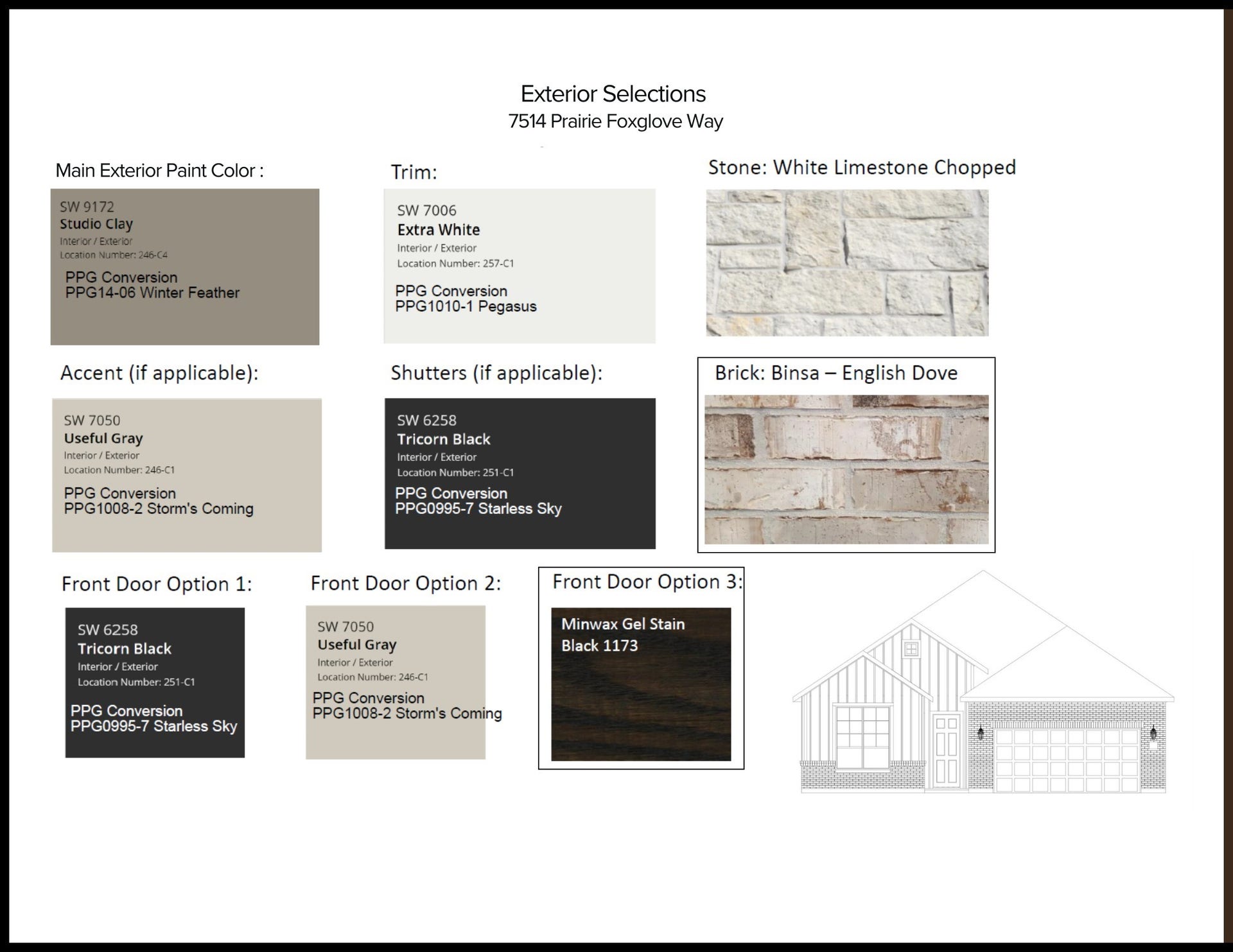 Exterior Selections