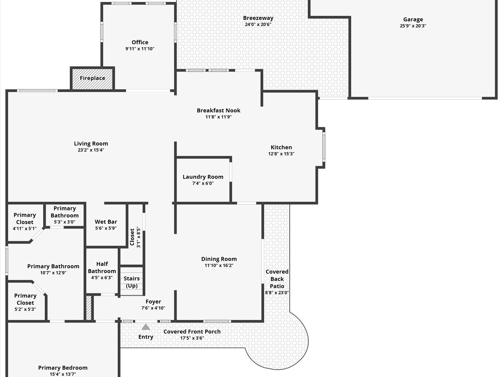 18006 Memorial Estates Drive, Spring, TX 77379 First floor plan.