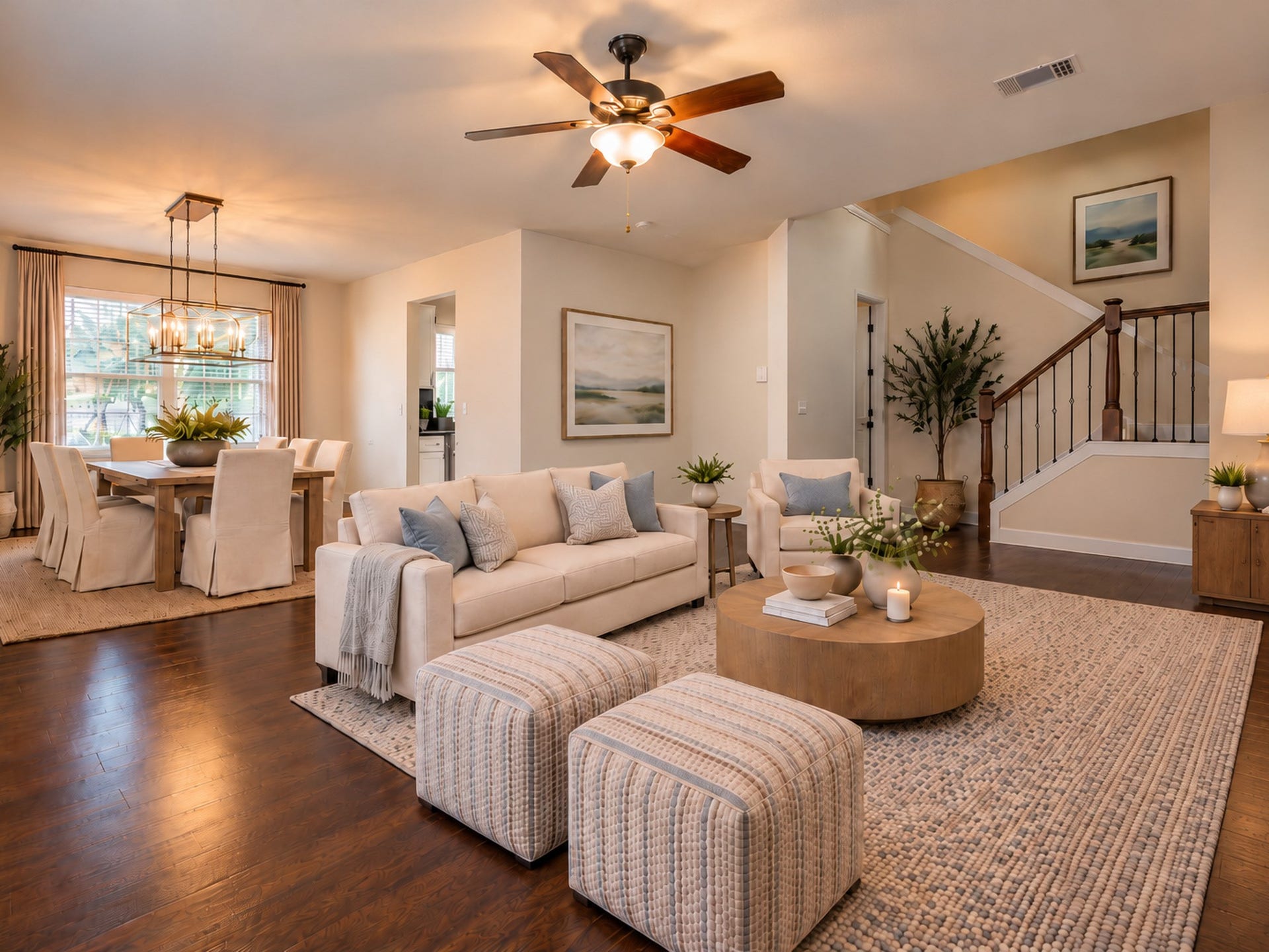 18622 Islandbreeze Drive, Spring, TX 77379 This large formal living and formal dining room is virtually staged for reference and not to scale.