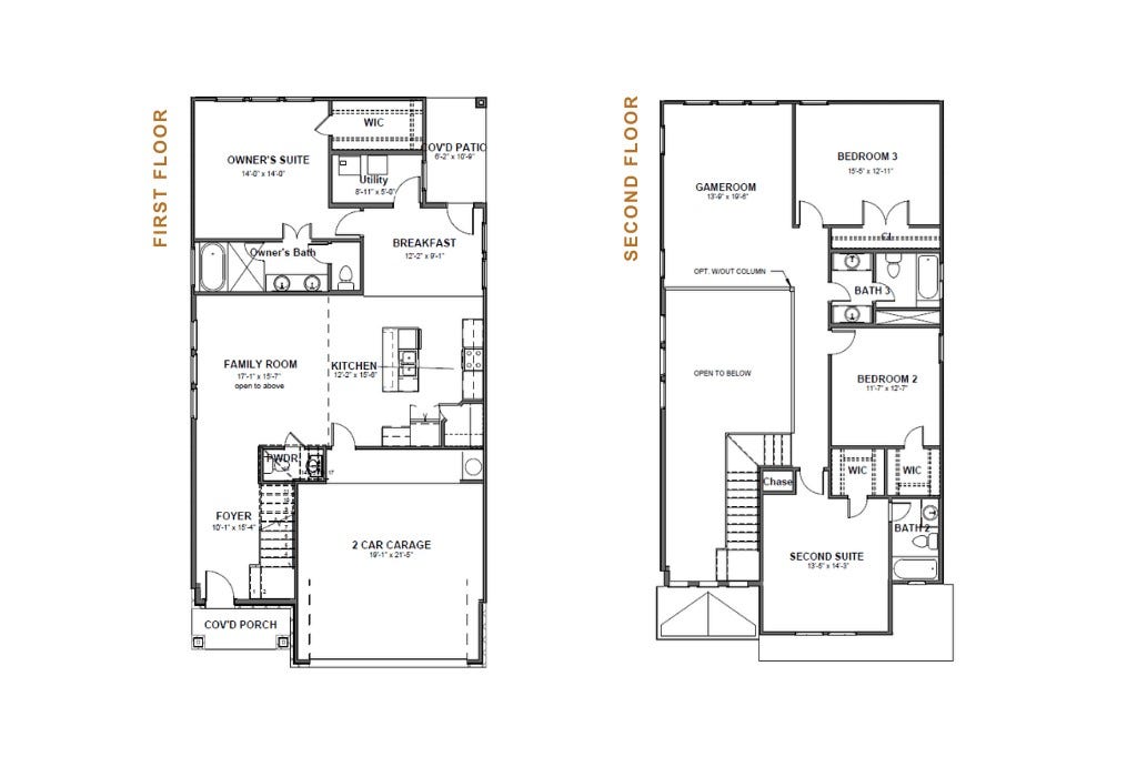 14210 Aston Pine Drive, Houston, TX 77032 Builder approximate floorplan.
