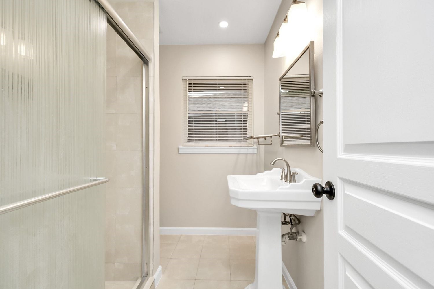 2314 Lamonte Lane, Houston, TX 77018 Walk in shower with rain shower