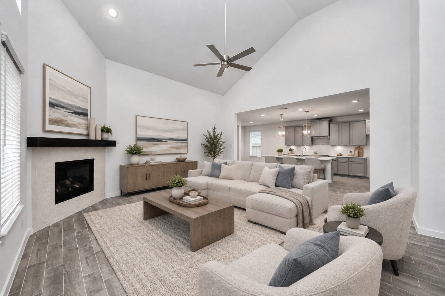 24514 Broad Park Ct, Spring, TX 77373 Virtually Staged - Living Room.