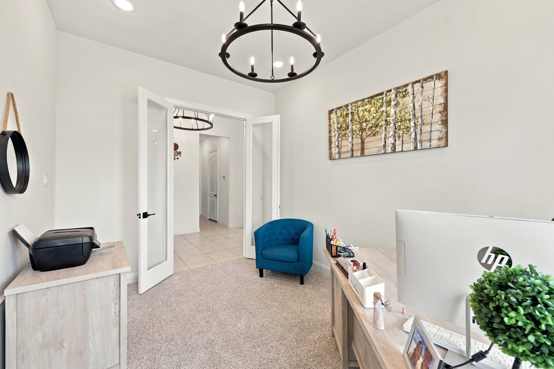 With its upgraded lighting and versatile layout, this private study can also serve as a reading room or creative workspace.