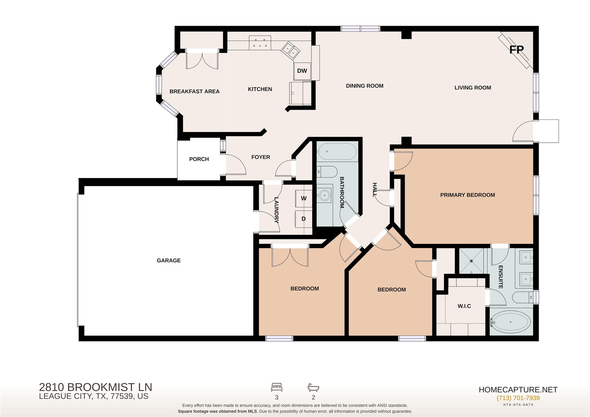 2810 Brookmist Lane, Dickinson, TX 77539 2810 Brookmist Lane, Dickinson, TX 77539