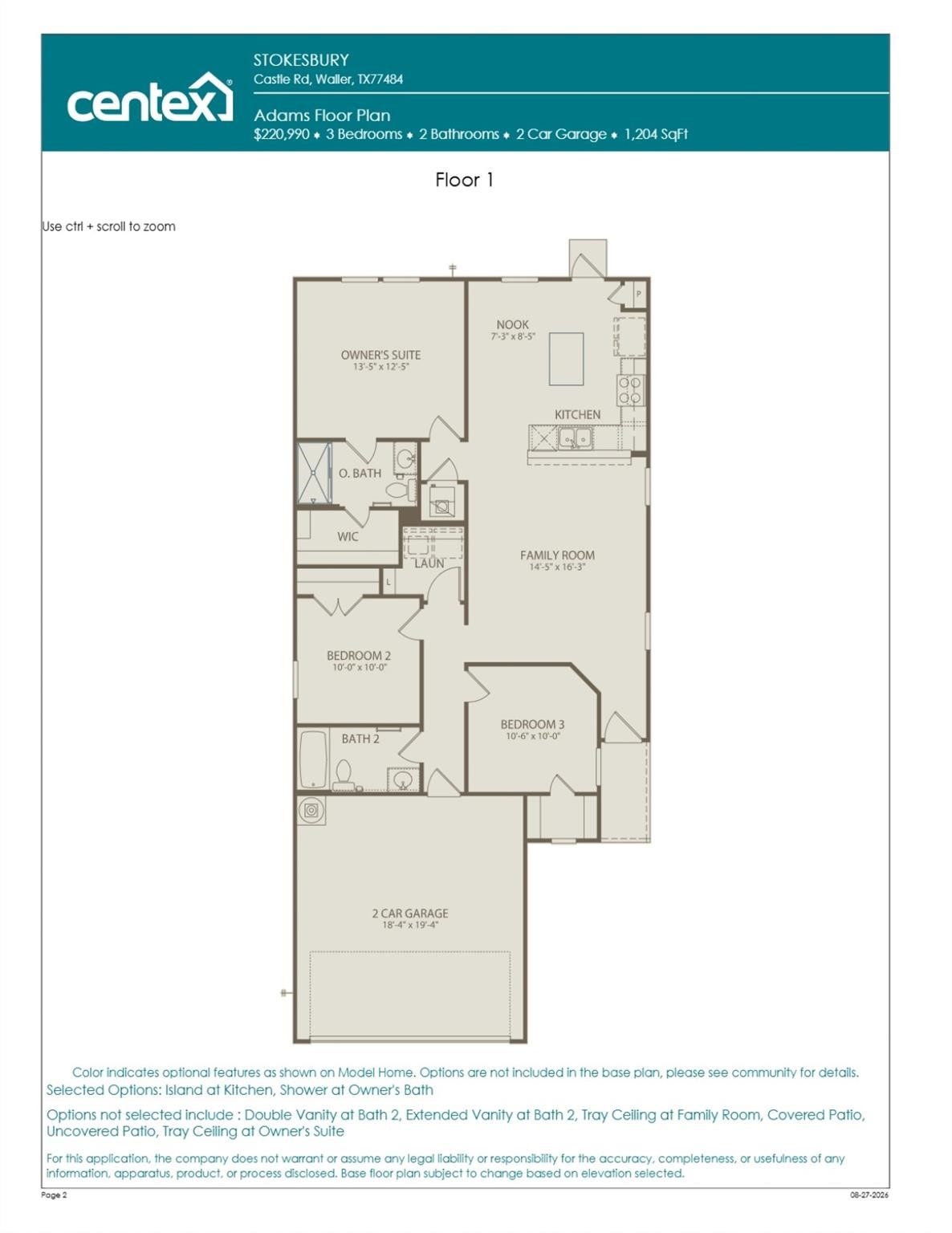 30522 Bladnoch Lane, Waller, TX 77484 Floor plan