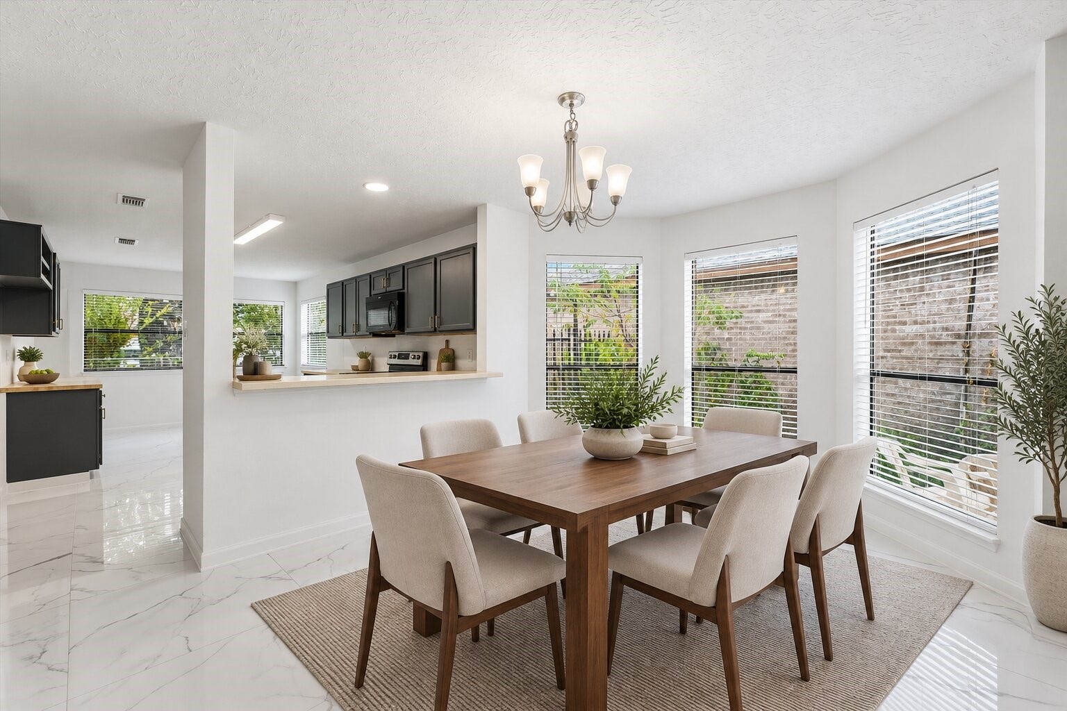 12719 Hollandale Drive, Houston, TX 77082 Virtually Staged Dining Area