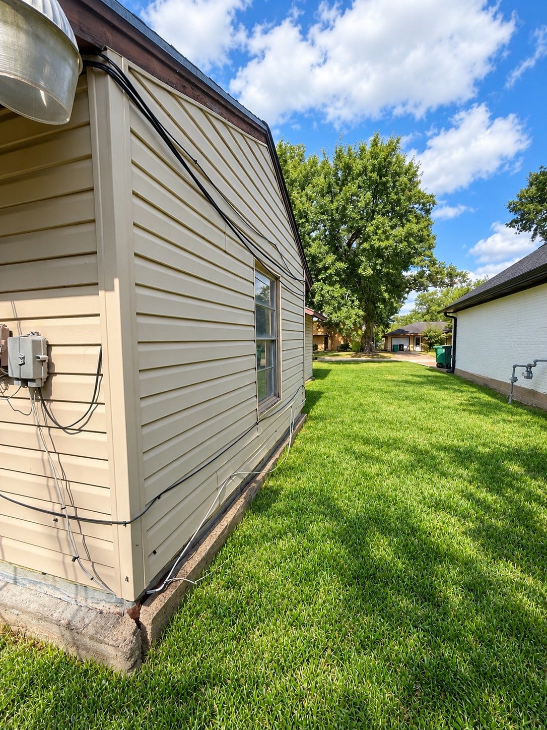 side of house facing street