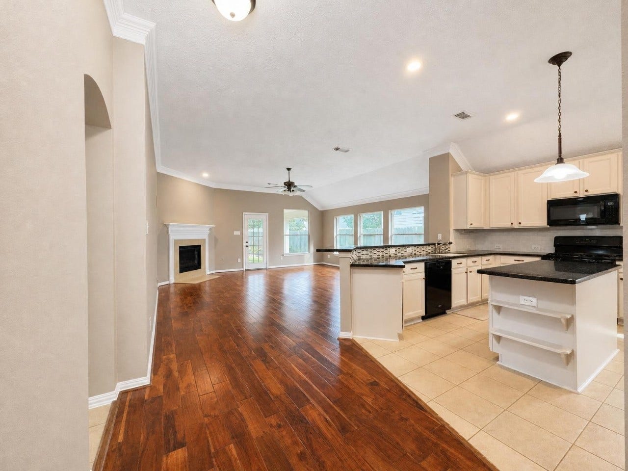 Kitchen and Living Room