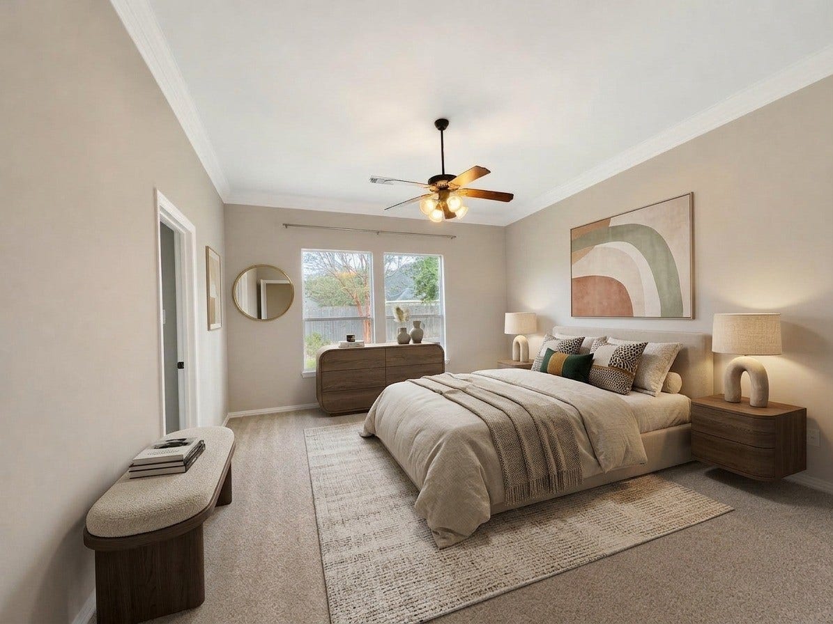 Primary Bedroom - Virtually Staged