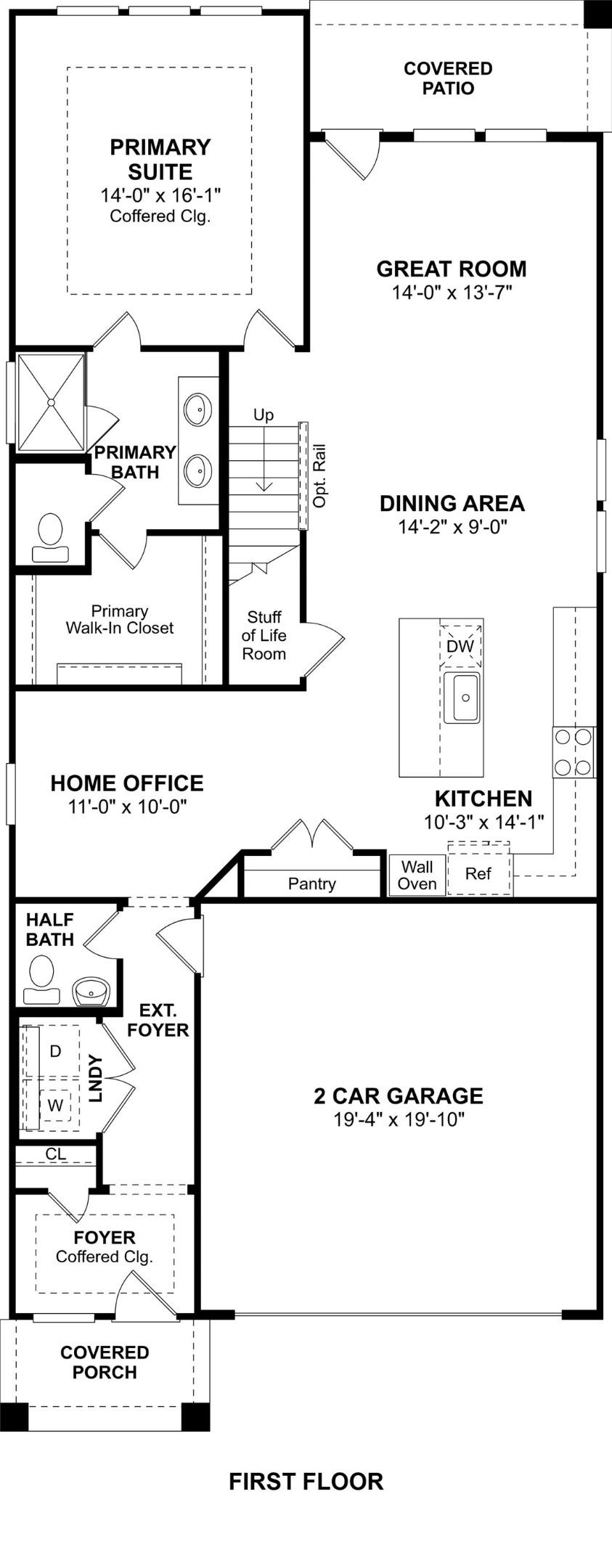 23647 Gulf Prairie Drive, Katy, TX 77493 The Spanish Cedar floor plan by K. Hovnanian Homes. 1st Floor shown. *Prices, plans, dimensions, features, specifications, materials, and availability of homes or communities are subject to change without notice or obligation.