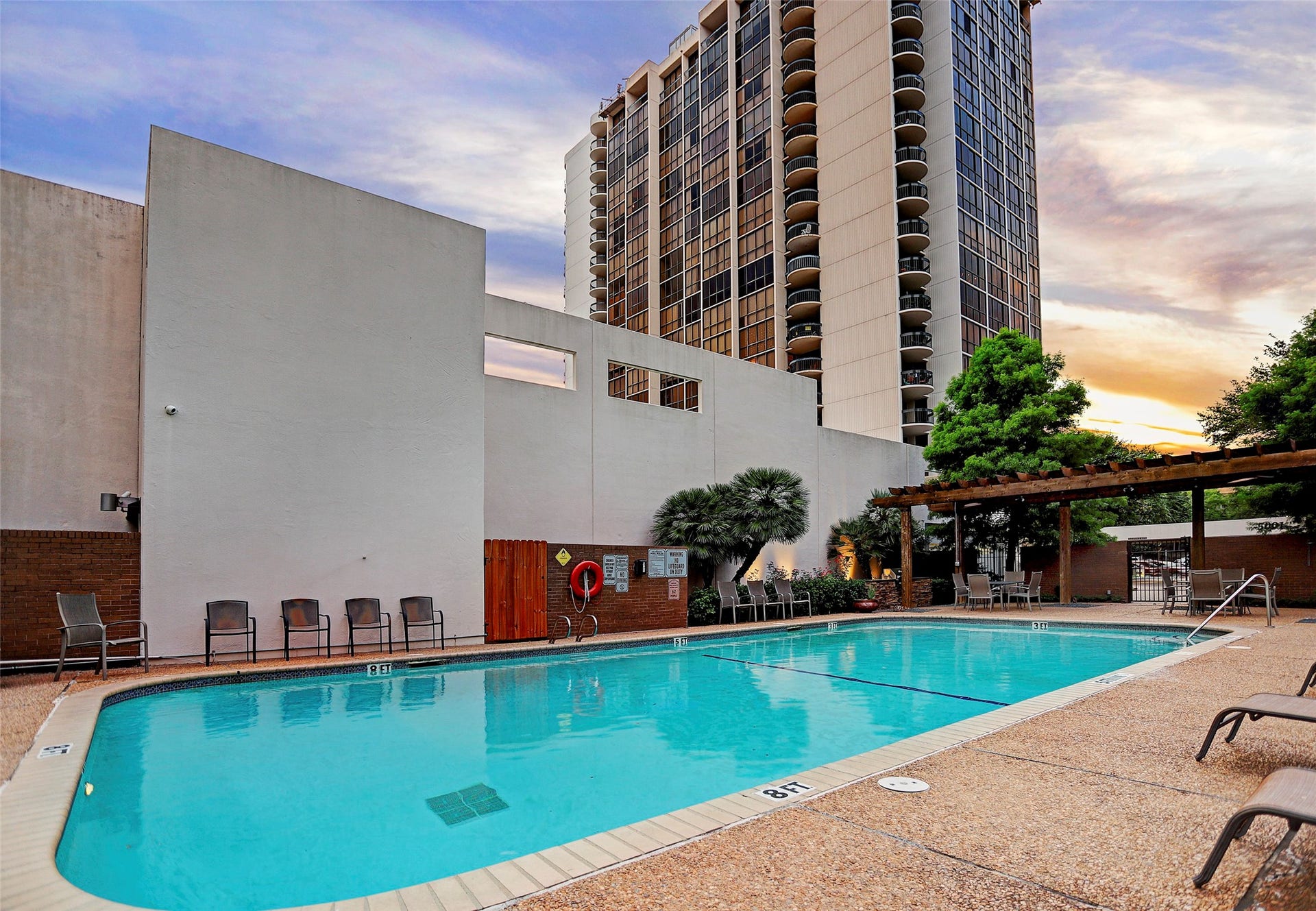 Beat the lingering Summer heat with our resort style dazzling building pool