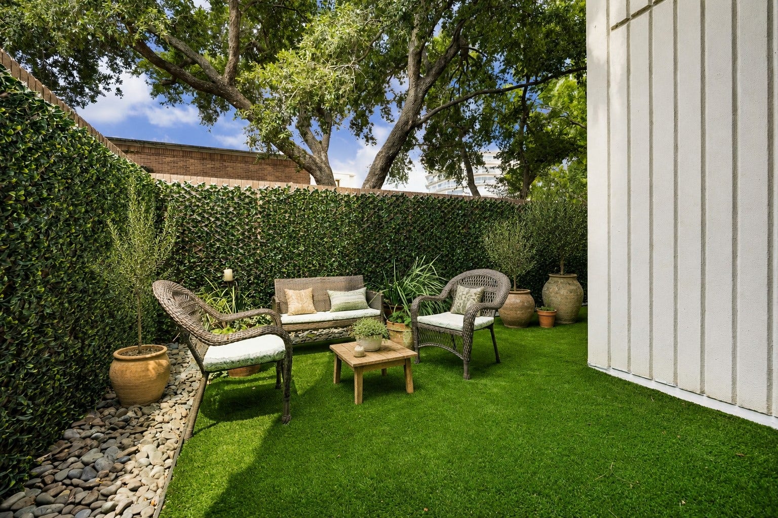 IF It a tranquil oasis you seek, your search ends here. Enjoy the luxury of your own private terrace. A seamless blend of style and nature. Partial digital enhancement