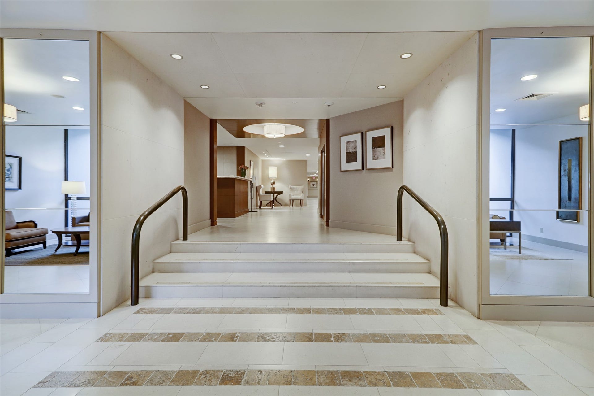 An elegant redesigned front lobby sets a powerful first tone!!
