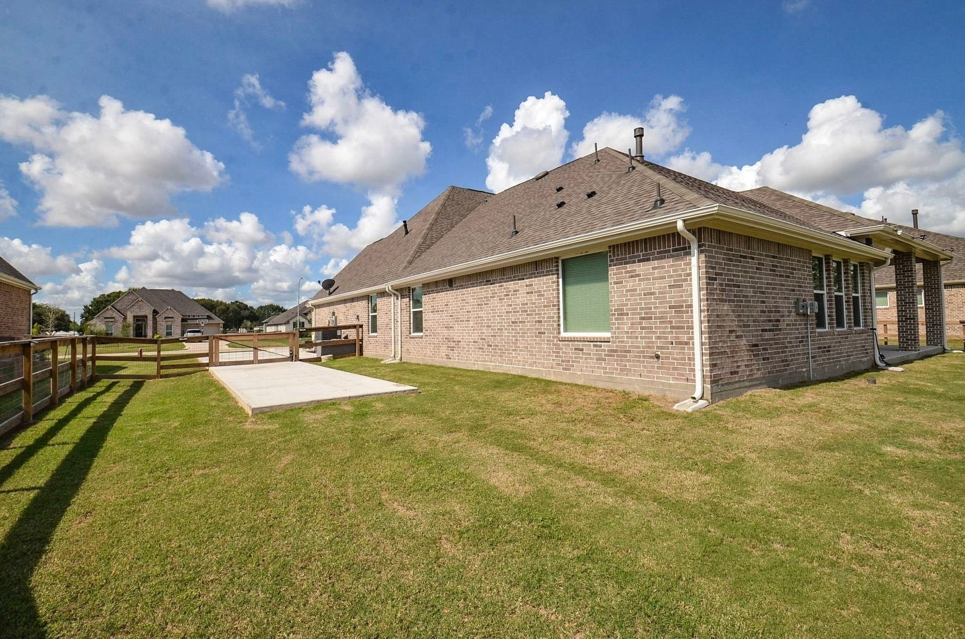 6803 Nichols Landing, Needville, TX 77461 View of the extended driveway- perfect for RV parking