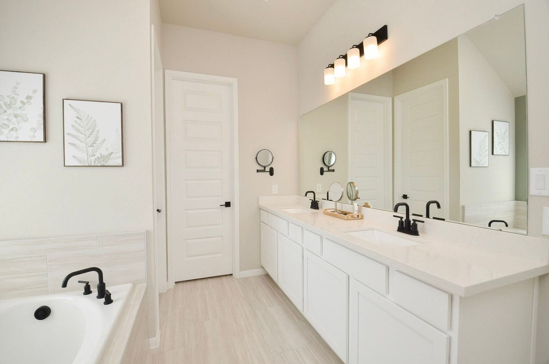 6803 Nichols Landing, Needville, TX 77461 Primary bath- double sinks, large countertop and plenty of cabinet space/storage