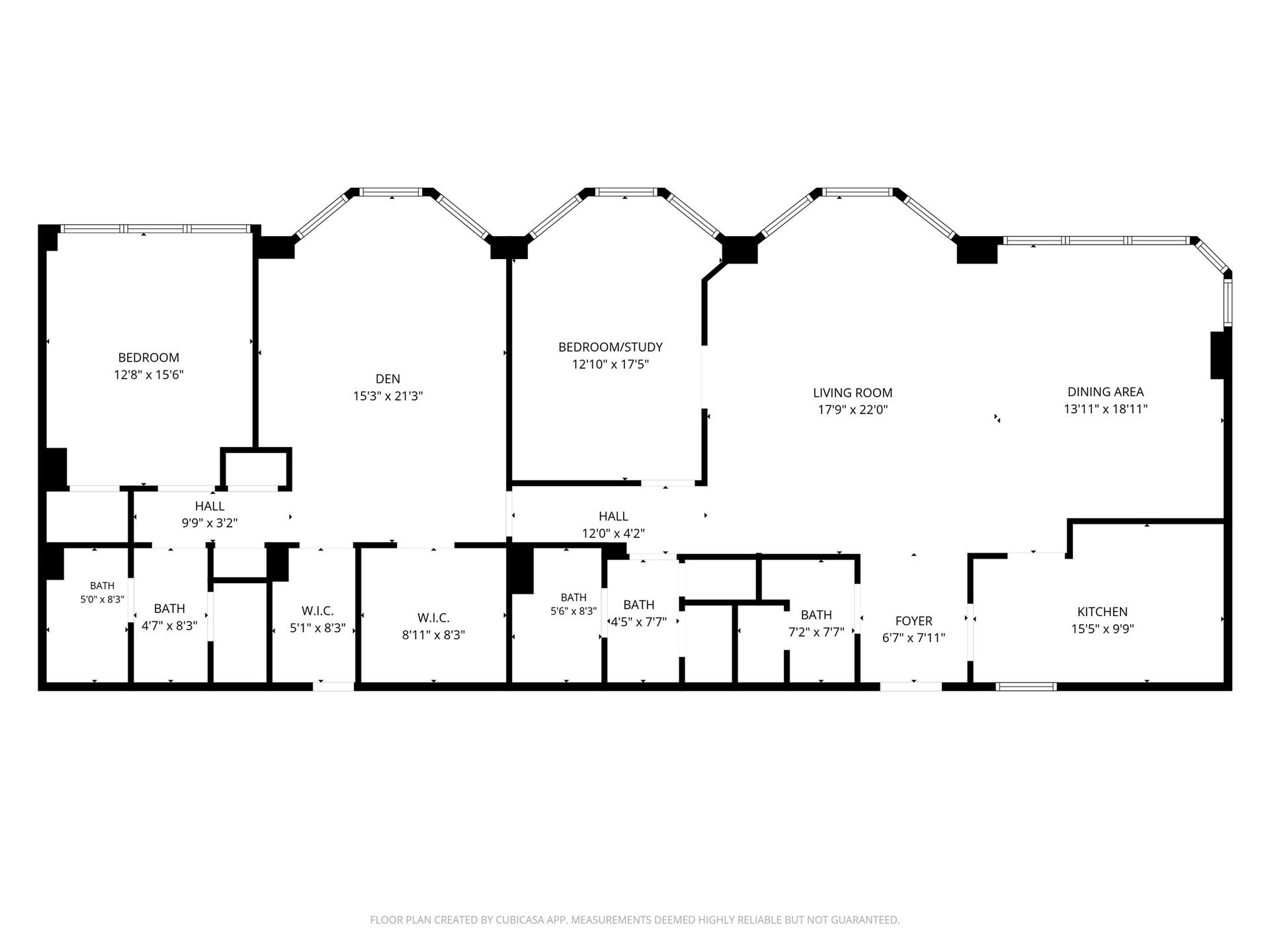 1111 Caroline Street, #2606, Houston, TX 77010 Unit 2606 offers 2,126 SF with 2 bedrooms, 3 baths and an additional den area. The floor plan highlights connected living and dining spaces, a separate kitchen and multiple storage areas, with flexibility to make the
residence your own.