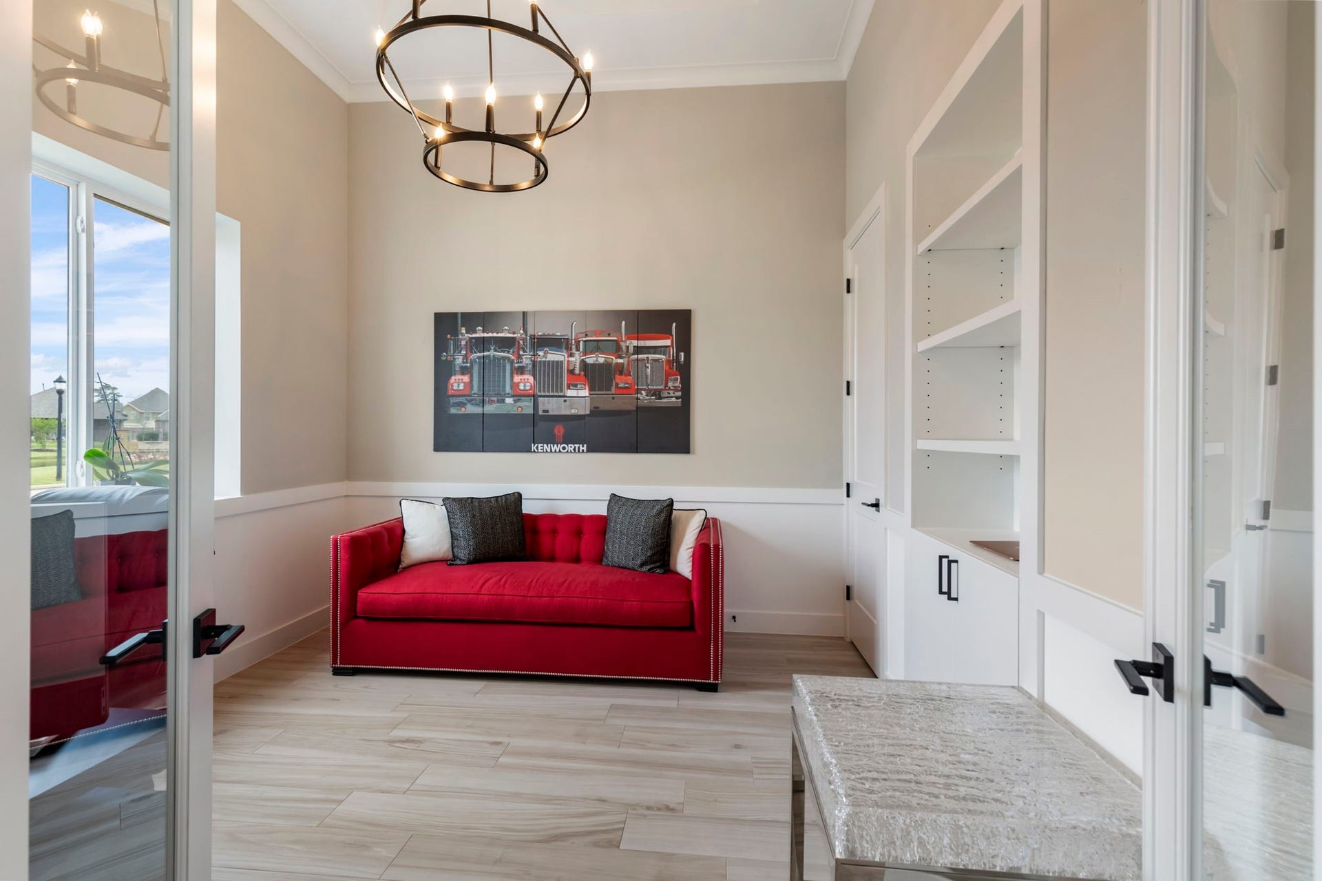 24739 Trull Brook Lane, Spring, TX 77389 The study has built-ins and high ceilings.