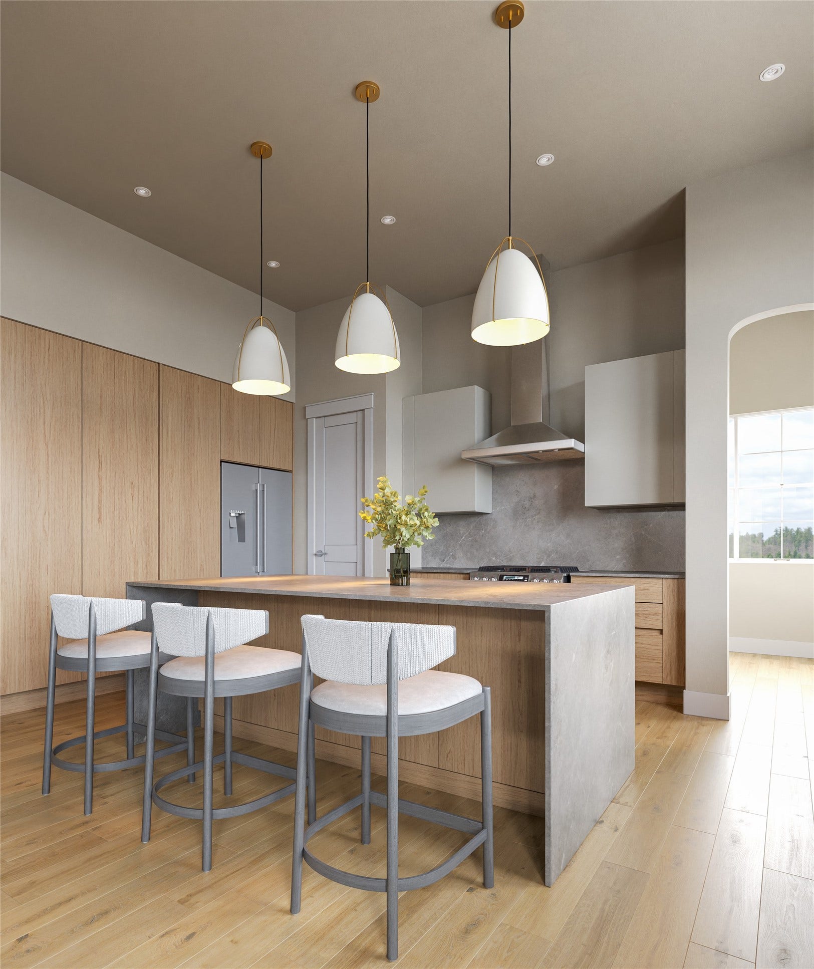 1824 W 23rd Street, Houston, TX 77008 kitchen rendering
