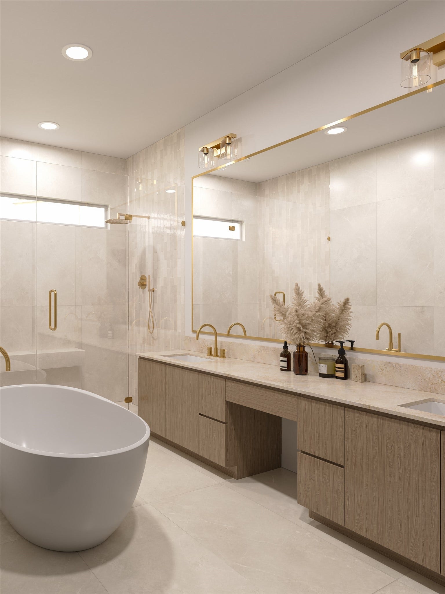 1824 W 23rd Street, Houston, TX 77008 Primary Bath rendering