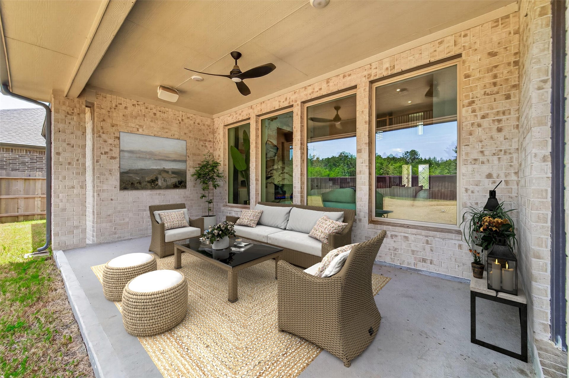 Virtually Staged Patio