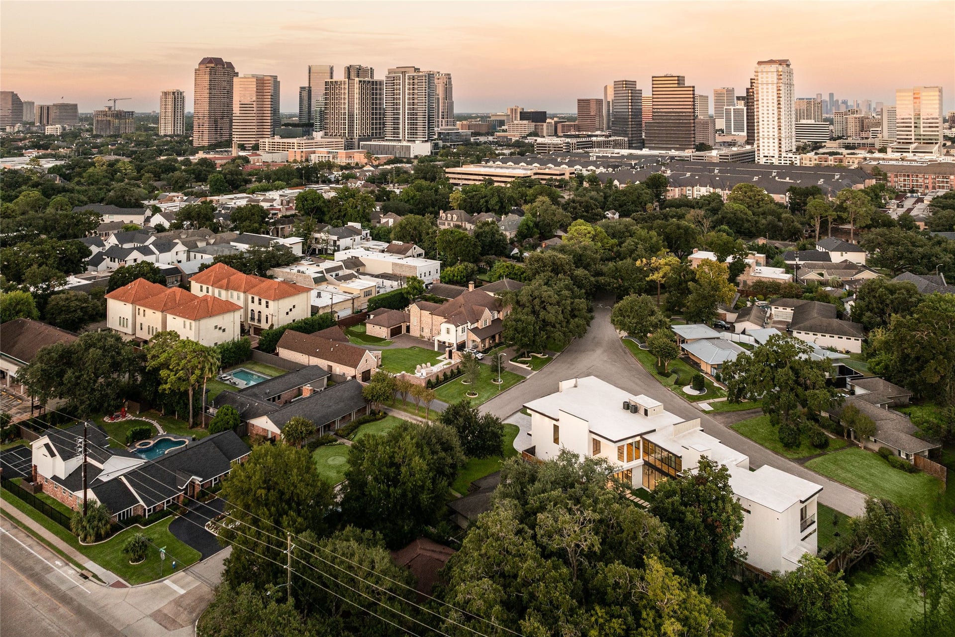 Premier location surrounded by lush tree-lined neighborhoods and some of Houston's most desirable surroundings.