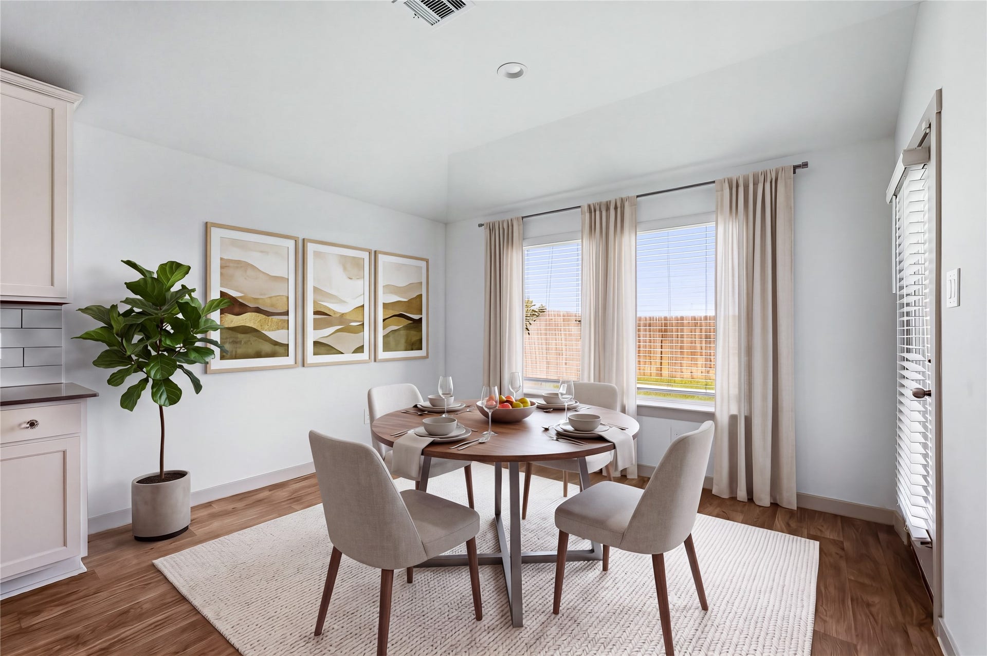 Breakfast Area Virtually Staged