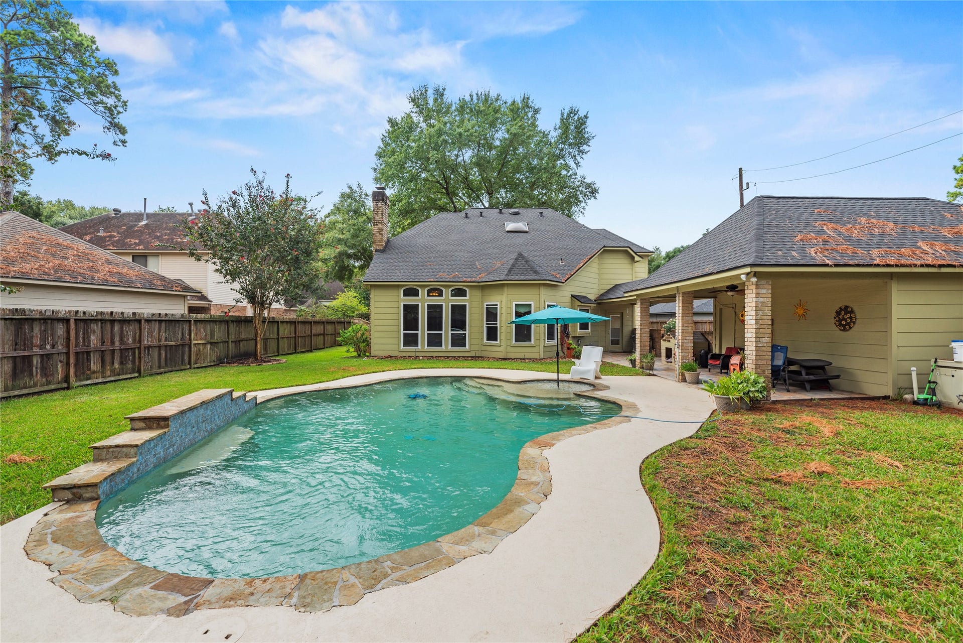 13114 S Winesap Lane, Cypress, TX 77429 Fabulous pool for relaxation and entertaining