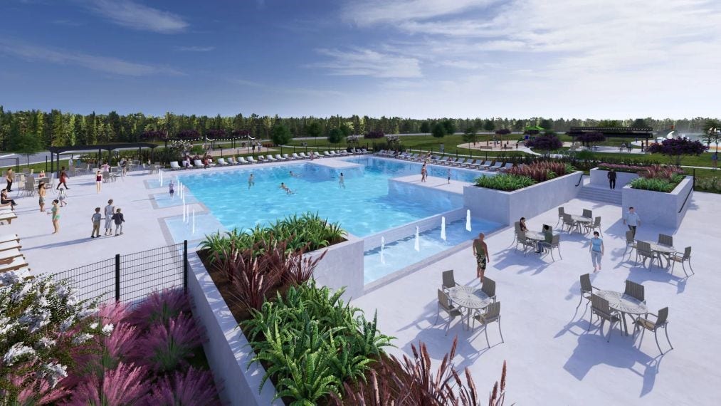 Resort Pool being built now