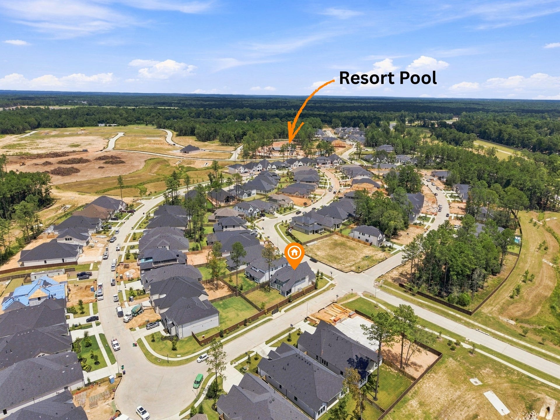 Distance from house to pool