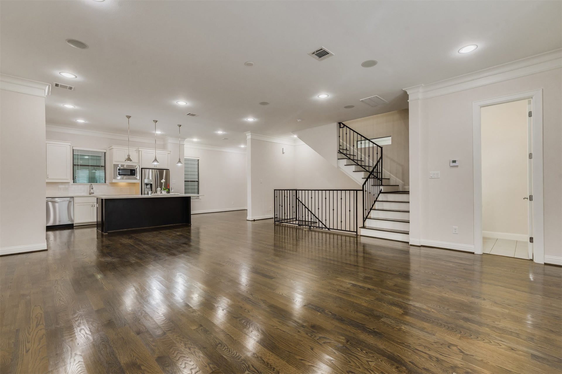 Second floor open floor plan.