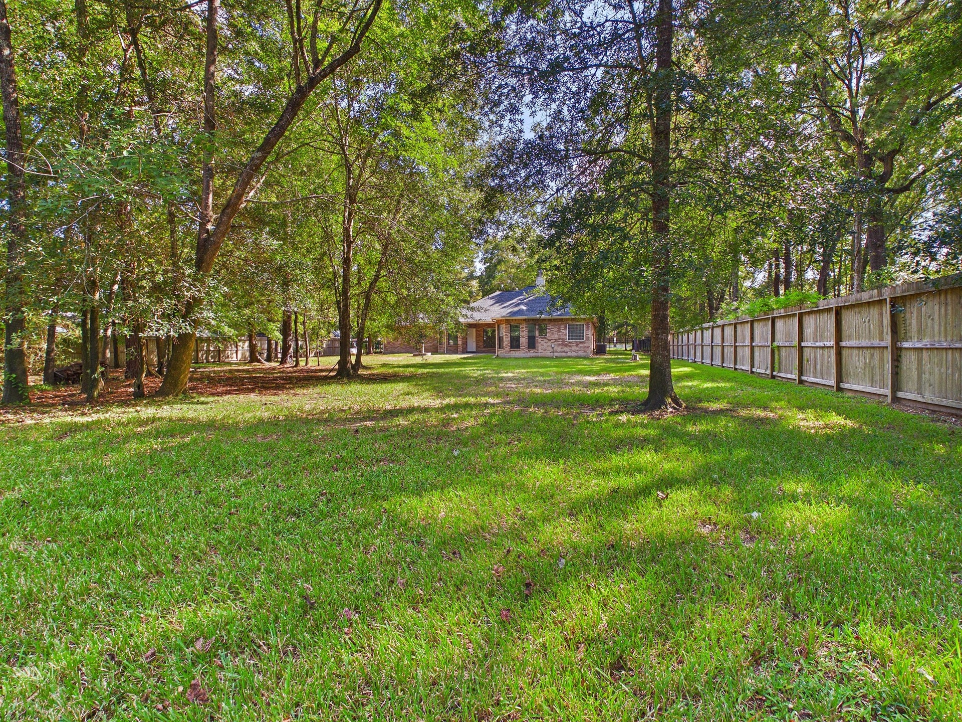 19521 Desna Drive, Porter, TX 77365 Generous backyard space.