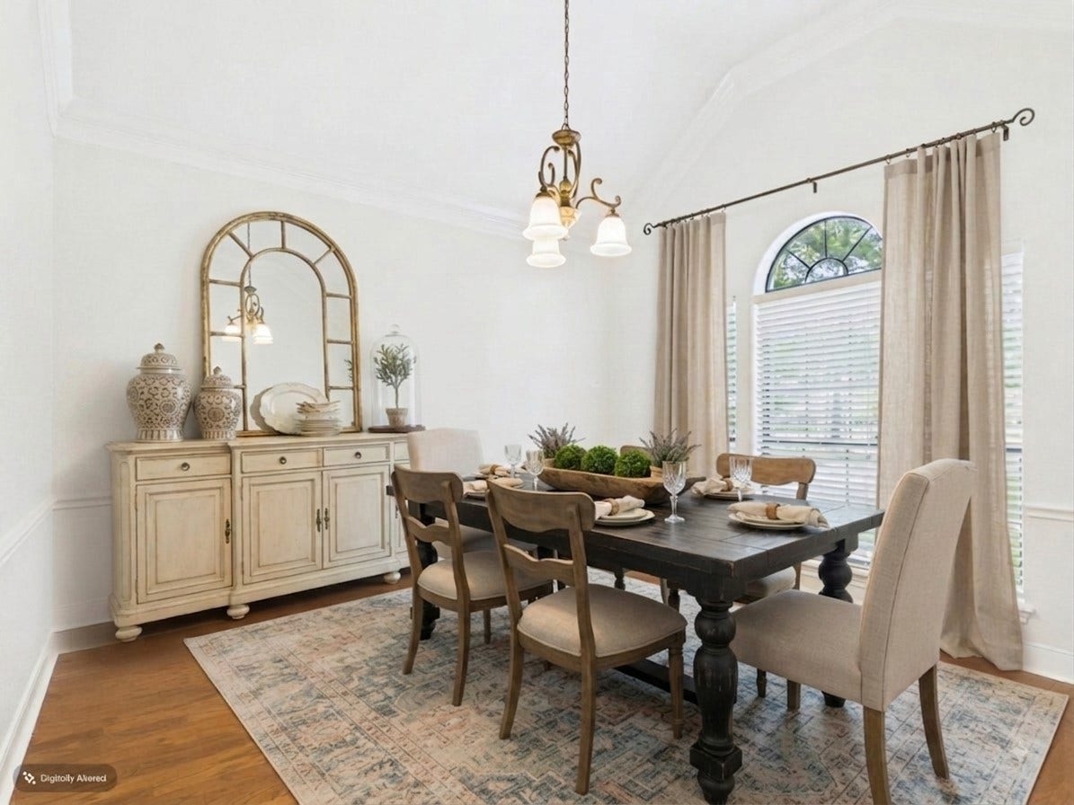 19521 Desna Drive, Porter, TX 77365 Virtually staged dining room