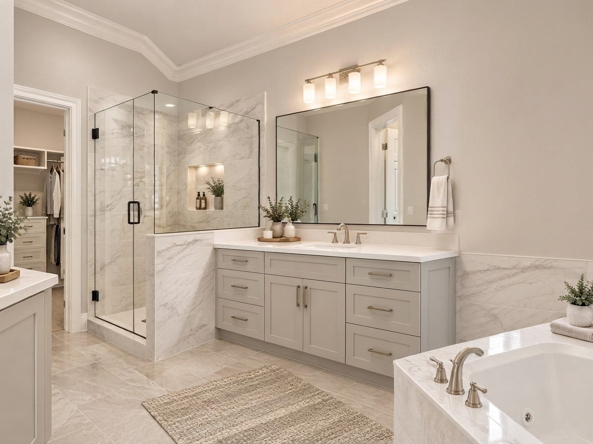 19521 Desna Drive, Porter, TX 77365 Easily transform the bathroom with a simple redesign.